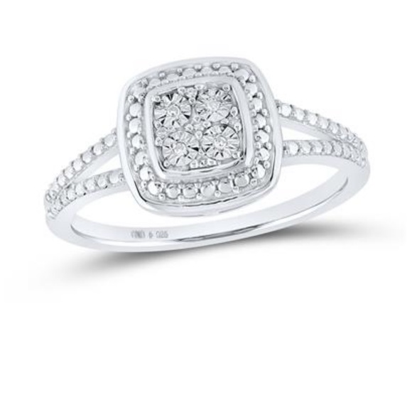 Jewelry - Real diamond promise ring engagement Christmas anniversary gift not CZ not fake